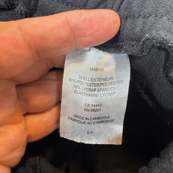 Mondetta Sweatpants Womens Size Small Black Fleece Cropped Straight Leg Comfy - Picture 7 of 8